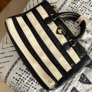 SOLD black and white purse